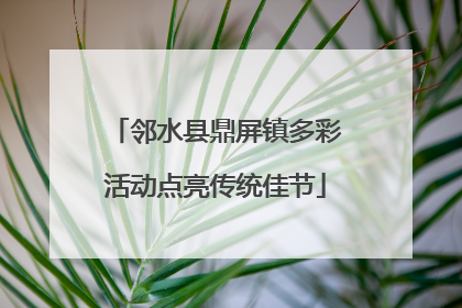 邻水县鼎屏镇多彩活动点亮传统佳节