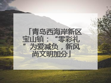 青岛西海岸新区宝山镇：“零彩礼”为爱减负，新风尚文明加分