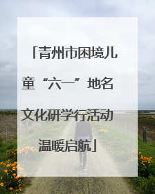 青州市困境儿童“六一”地名文化研学行活动温暖启航