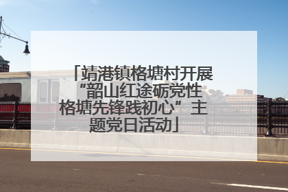 靖港镇格塘村开展“韶山红途砺党性 格塘先锋践初心”主题党日活动