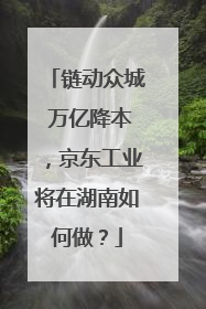 链动众城 万亿降本，京东工业将在湖南如何做？