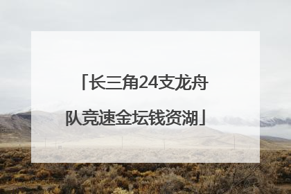 长三角24支龙舟队竞速金坛钱资湖