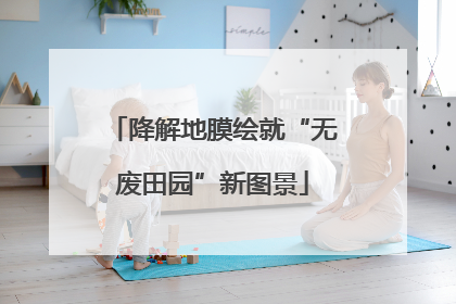 降解地膜绘就“无废田园”新图景