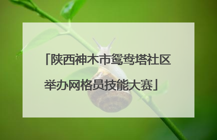 陕西神木市鸳鸯塔社区举办网格员技能大赛