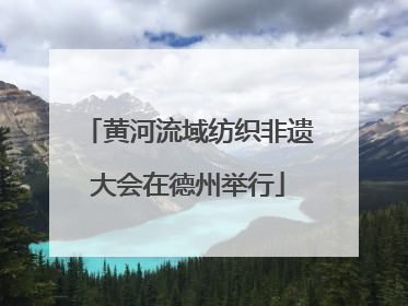 黄河流域纺织非遗大会在德州举行