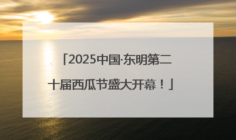 2025中国·东明第二十届西瓜节盛大开幕！
