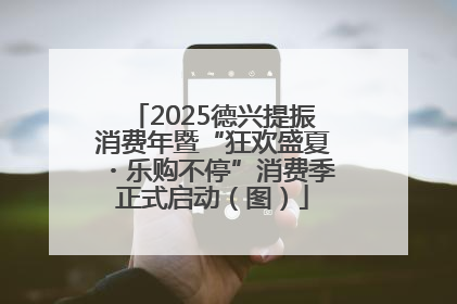 2025德兴提振消费年暨“狂欢盛夏・乐购不停”消费季正式启动（图）