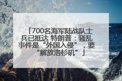 700名海军陆战队士兵已抵达 特朗普：骚乱事件是“外国入侵”，要“解放洛杉矶”